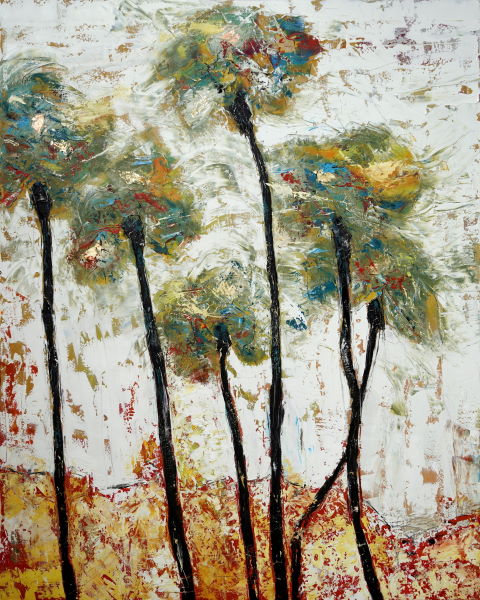 Abstract Art Palm Trees