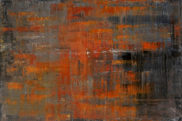 Rusty Grid | Oil on Canvas